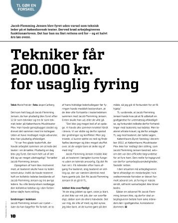Tekniker får 200.000 kr. for usaglig fyring