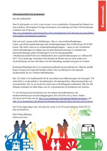 Infoblad - Kommunal