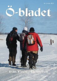 Ö-bladet mars 2013 - Skärgårdarnas riksförbund