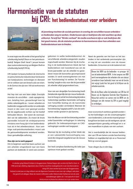hET miliTANTENblAd vAN dE AlgEmENE CENTrAlE oosT ...