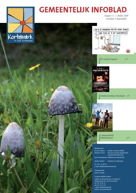 Infoblad uitgave 11: oktober 2009 - De gemeente Kortemark