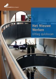 Het Nieuwe Werken | Uitleg quickscan - A&O-fonds Waterschappen