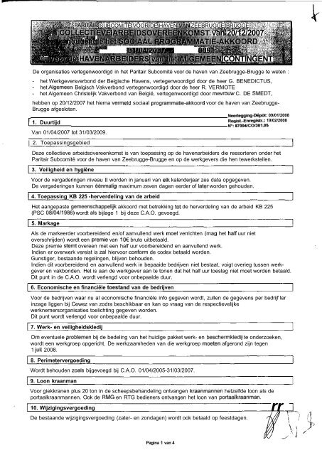 sociaal programmatie-akkoord - FOD Werkgelegenheid, Arbeid en ...