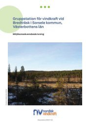 Bilaga 2. Miljökonsekvensbeskrivning - Nordisk Vindkraft
