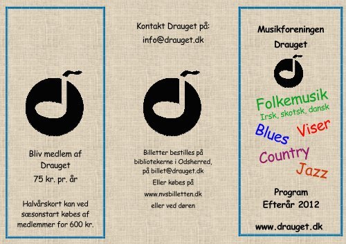 (program 2012 efter\345r V4) - Musikforeningen "Drauget"