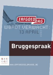 Brugse programmabrochure. - Erfgoedcel Brugge