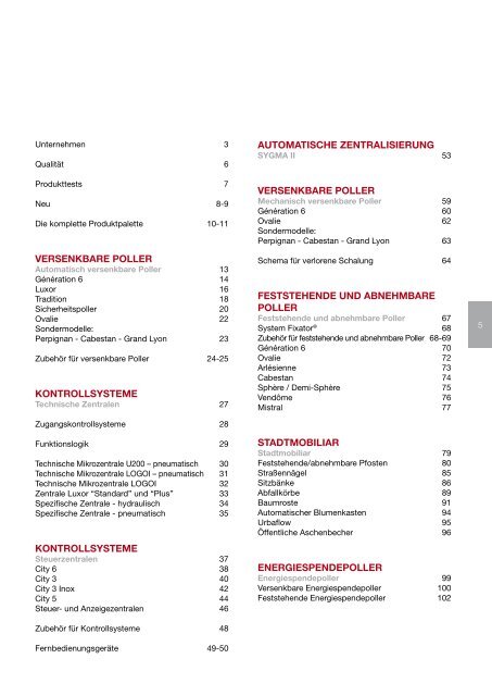 Unser Katalog - Urbaco