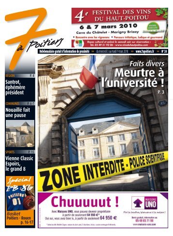 n° 24 voir ce numéro - 7 à Poitiers