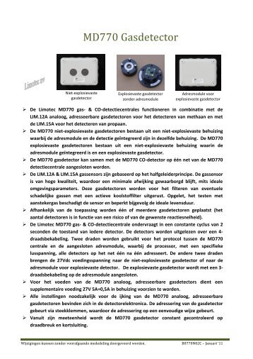 MD770 Gasdetector - Limotec