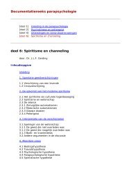 download dit artikel als PDF bestand - Parapsychologie in nederland