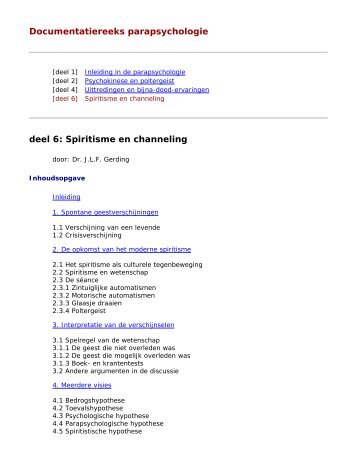 download dit artikel als PDF bestand - Parapsychologie in nederland