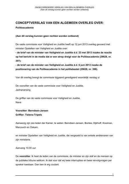Ongecorrigeerd verslag AO Politieacademie.pdf - Tweede Kamer
