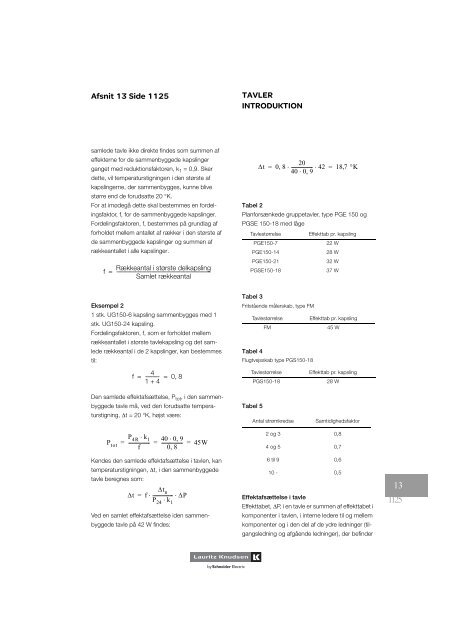 Varmetabsberegning af tavler fra (LK Katalog 2012) - Tekniske ...