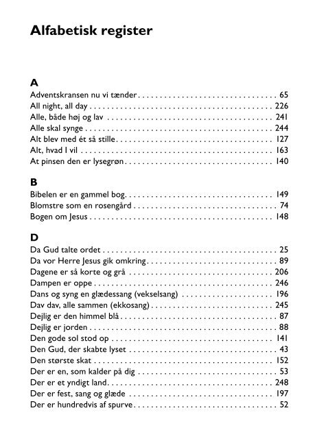 Alfabetisk register - Lohse