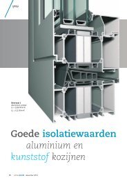 Goede isolatiewaarden aluminium en kunststof kozijnen - VMRG