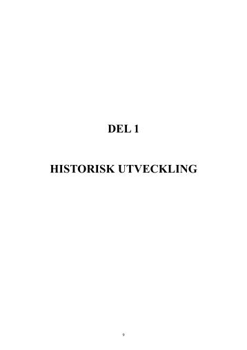 DEL 1 HISTORISK UTVECKLING - Färgelanda kommun