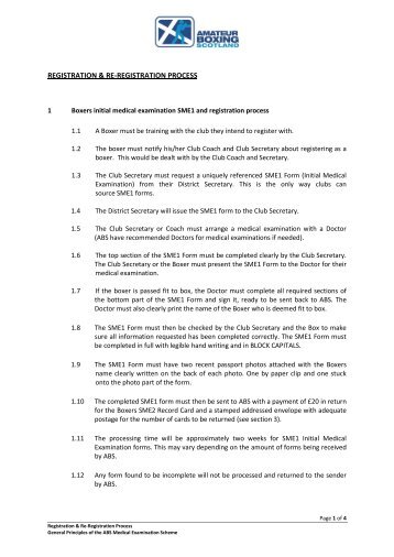 registration & re-registration process - Amateur Boxing Scotland