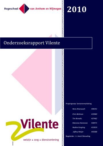 onderzoek 05 VILENTE vraagpatronen FEM januari 2010