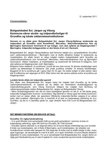 Læs pressemeddelelsen fra 12.09.2011 - Boligkontoret Danmark