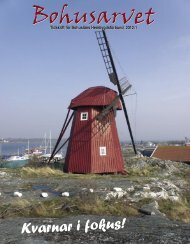 Bohusarvet 2012-1.indd - Bohusläns hembygdsförbund