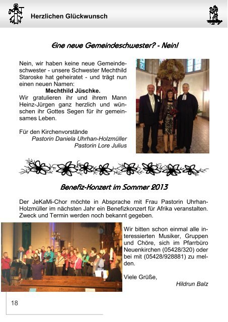 Dezember 2012 / Januar 2013 - Kirchengemeinde Melle ...