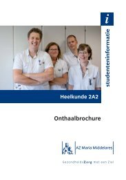 1272 Studentenbrochure 2A2.indd - AZ Maria Middelares