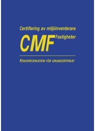 Certifiering av miljöinventerare Fastigheter