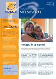 N° 2 What's in a name? - Oranje