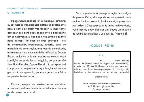 BoAs práticAs de Gestão FinAnceirA - ISPN