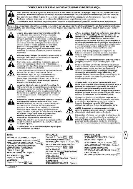 Garagentoröffner Modell MotorLift 1000 Instructions - Garagedoors.be