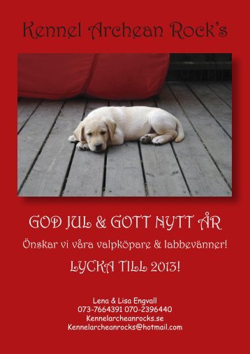 Julannonser 2012 - Labradorklubben i Sverige