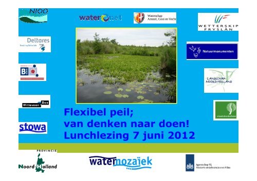 Flexibel peil - Waternet Innovatie