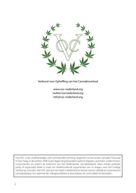 de feiten over thc en andere werkzame stoffen in cannabis - VOC