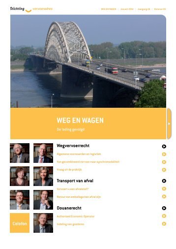 Weg en wagen e-zine, 65 - Stichting vervoeradres