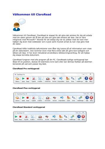 Välkommen till ClaroRead - Claro Software Support