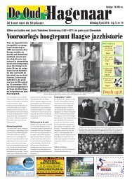 Vooroorlogs hoogtepunt Haagse jazzhistorie - De Oud-Hagenaar