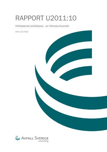 RAPPORT U2011:10 - Avfall Sverige