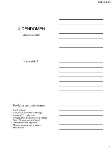 JUDENDOMEN