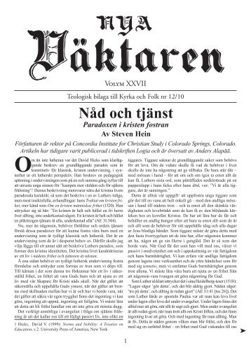 Nya Väktaren XXVII - Kyrka och Folk