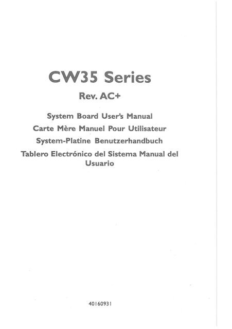 System Board ZW35 Series - datasheets