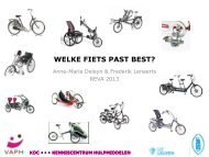 Welke fiets past best?, REVA 2013 (pdf) - Koc