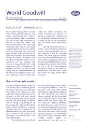 Nr 1 2010 - Konsten att kommunicera - World Goodwill och Trianglar