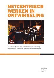 NETCENTRISCH WERKEN IN ONTWIKKELING - Veiligheidsberaad