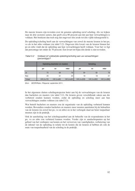 Inventarisatie van lacunes in het opleidingsen scholingsaanbod - Seor