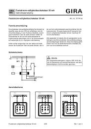 Foutstroom-veiligheidsschakelaar 30 mA Gebruiksaanwijzing - Gira