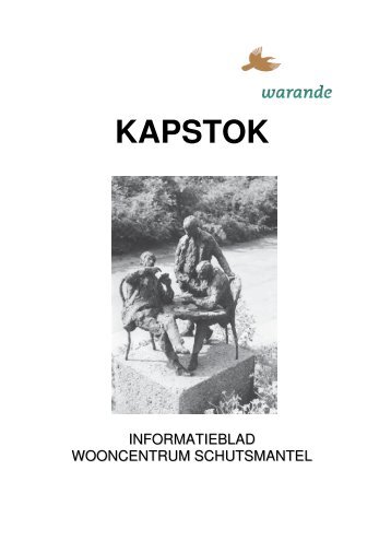 Kapstok infoblad maart 2010.indd - Warande