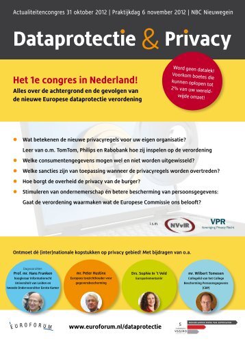 Congres Dataprotectie en Privacy - Verdonck, Klooster & Associates