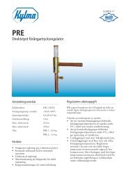 Direktstyrd förångartrycksregulator - Kylma