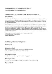 Kvalitetsrapport for skoleåret 2010/2011. Esbjerg Kommunale ...