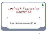 Logistisk Regression Kapitel 15